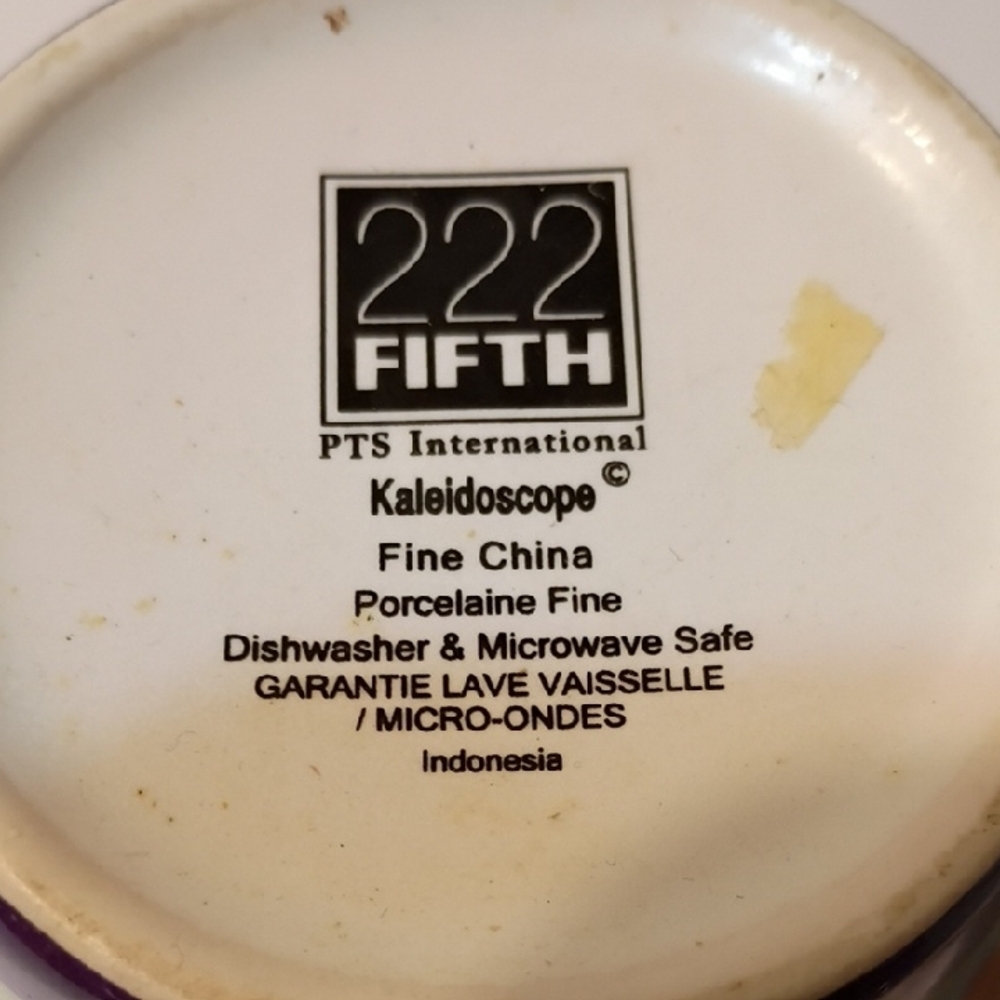 222 Fifth Multicolor Patterned Mug - Picture 7 of 8